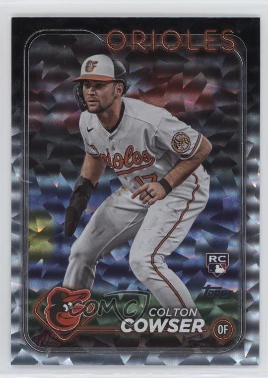 2024 Topps Series 1 Silver Crackle Foil Colton Cowser #257 0jk5