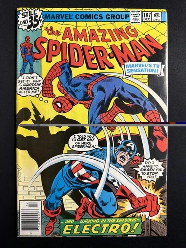 Amazing Spider-Man #187 1978 Marvel Comics Vintage Bronze Age 1st Print VG