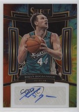 2023-24 Panini Select Signatures Tie-Dye Prizm 2/25 Bojan Bogdanovic Auto 17t0
