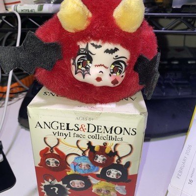 Angels & Demons Vinyl Face Collectibles Plush Clip On Red Devil