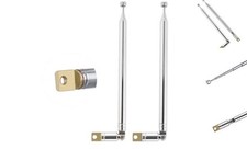 2PCS FM Telescopic Antenna DAB Radio Antenna 7 Sections FM Portable Radio