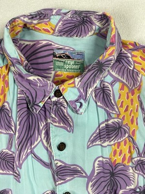 Vtg Reyn Spooner Hawaiian Shirt Mens L Colorful Floral Aloha Beach Resort