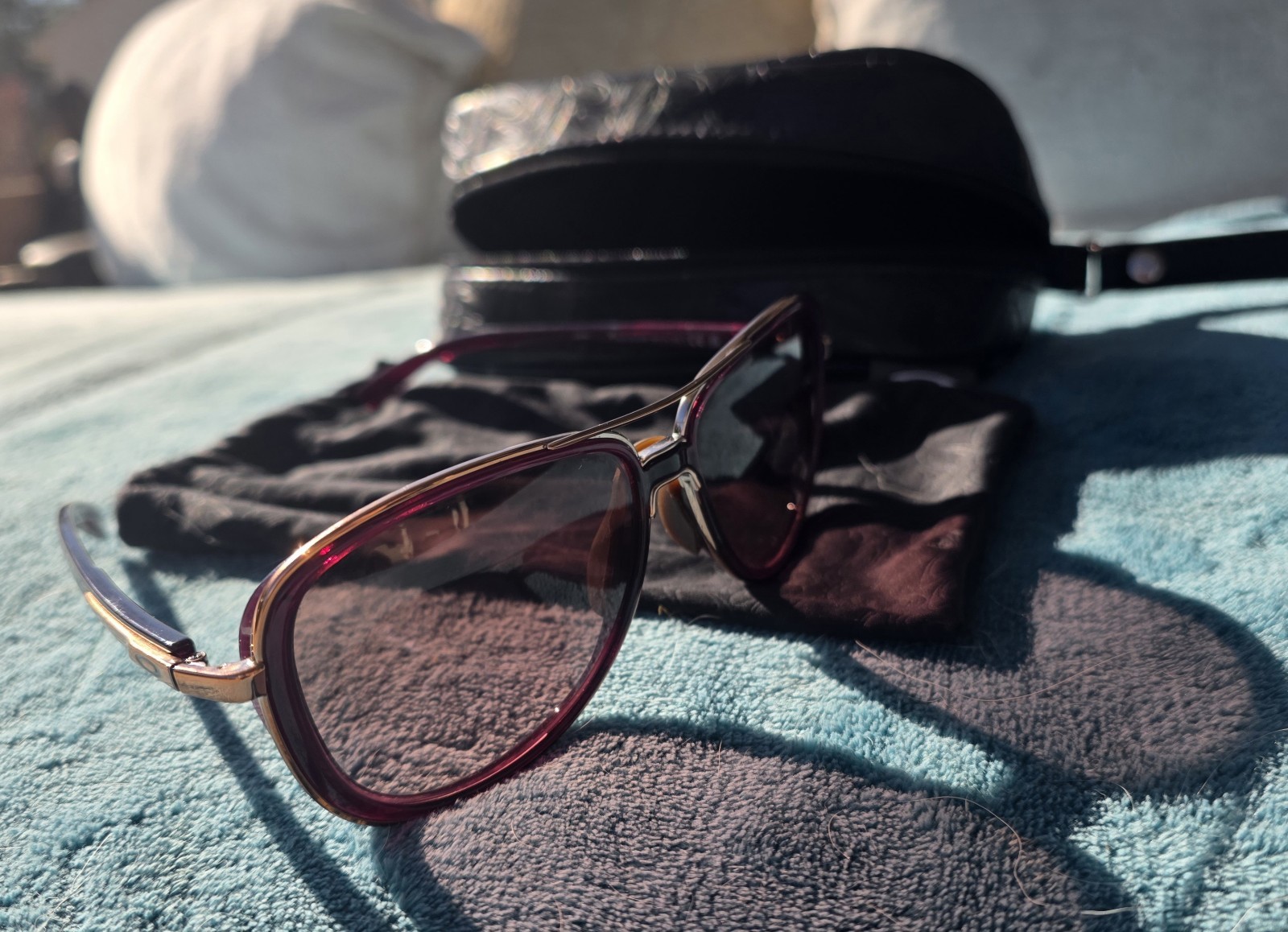 Oakley Sunglasses Split Time Crystal Rasberry G40… - image 12