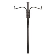 Mounting Height 5ft, Black Premium Wild Bird Feeder Upgrade Pole,