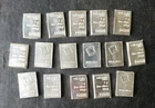 Lot of 16 Valcambi Suisse 1 gram Silver Bars