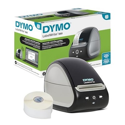 Dymo LabelWriter 550 Series Label Printer Automatic Recognition 7573269 - Black