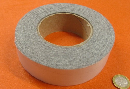 F7 Adhesive Backed Felt 1/8" Thick x 1.50" Wide x 10 Foot Roll - Picture 5 of 10