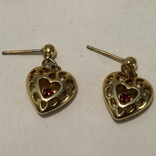 Lot of 10 Vintage Victorian Earrings Gold Tone Enamel Glass Faux Pearl P5 - Picture 9 of 11