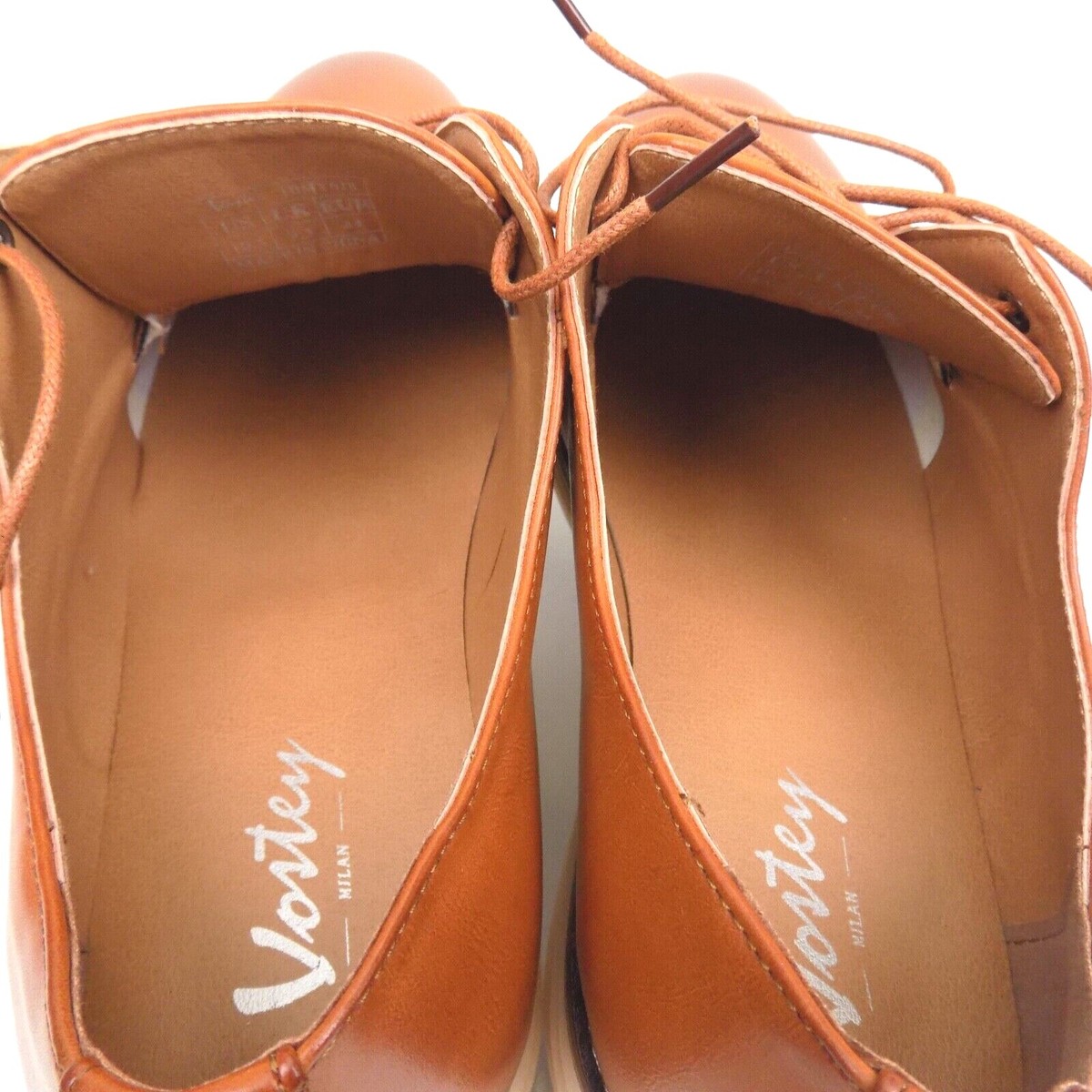 VOSTEY MILAN BROWN VEGAN LEATHER OXFORDS NWT SZ 9.5 VOSTEY MILAN Mens Size 9.5 Brown Leather Lace | Mercari main image 2