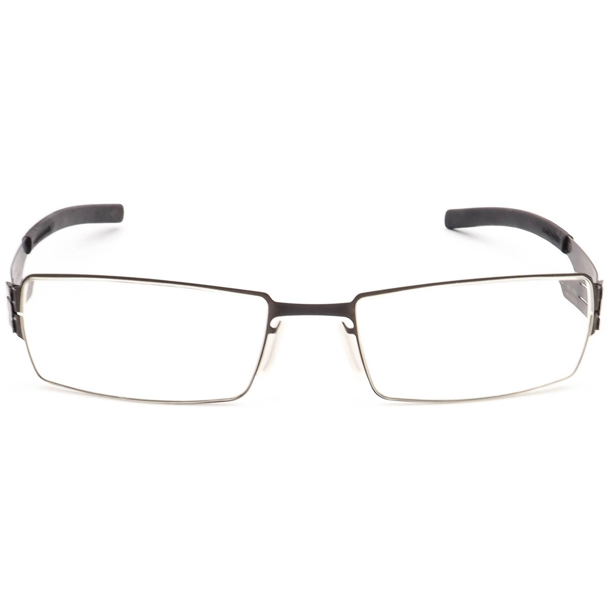 ic! berlin Eyeglasses Greg Graphite Rectangular Metal Frame