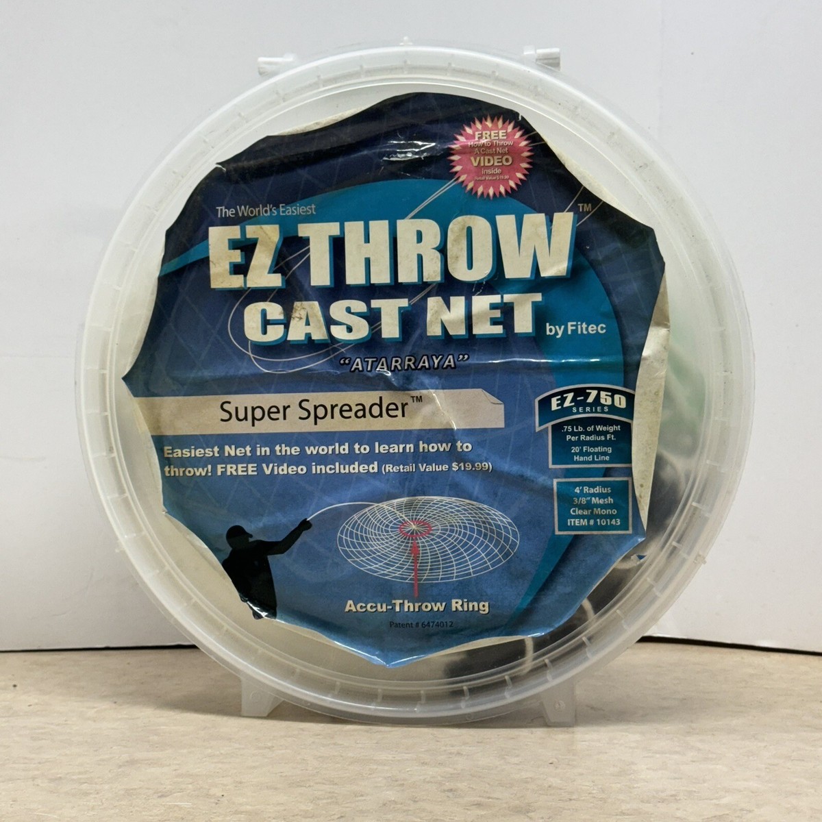 Fitec Castnets Super Spreader Cast Net Fitec Ez Throw Cast Net