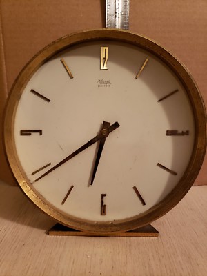 Kienzle Electric Clock Vintage 60's Mantle decoration. Brass NON- Working