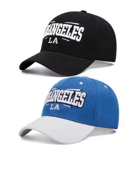 LA Los Angeles Unisex Embroided Baseball Caps Outdoor Adjustable Sun Protection