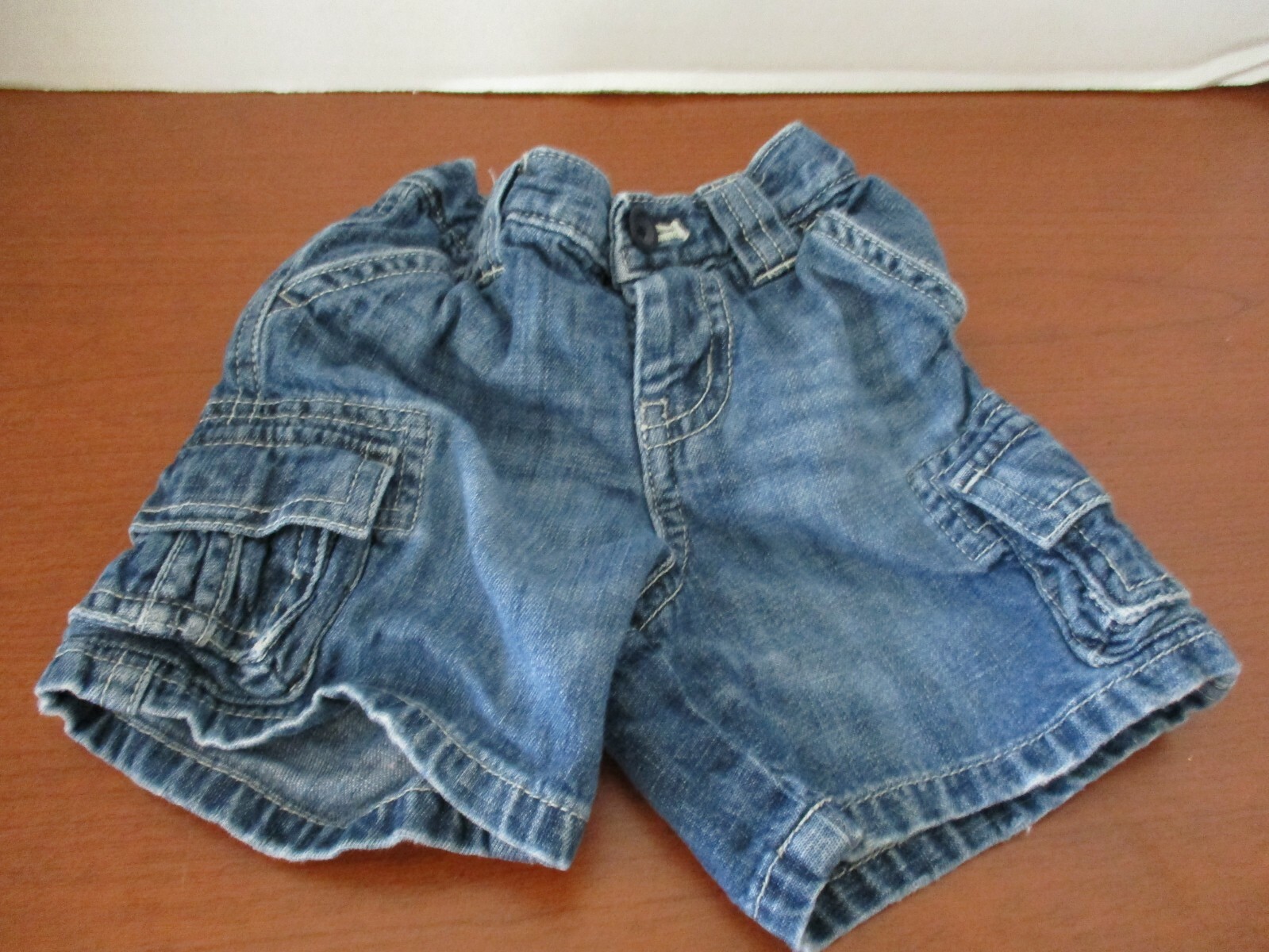 BABY GAPBlue Denim CARGO JEAN SHORTSInfant Boys 36 months eBay