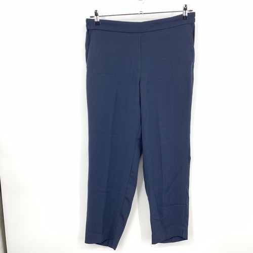J Crew Damengröße 14 Hose blau Jamie schmal gerade Knöchelhose hoch zum Überziehen - Bild 1 von 8