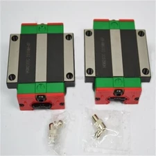 2Pcs Hiwin Linear Carriage Flange Blocks HGW20CC ( Match With HGR20 Rails) kf