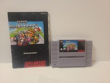 Super Mario Kart SNES Game - Authentic & Tested! Comes with Instruction Manual