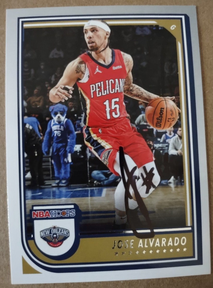 JOSE ALVARADO NEW YORK KNICKS GRAND THEFT SIGNED PANINI HOOPS