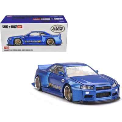 Kaido House Mini GT 1/64 Nissan Skyline GTR R34 Shinjuku V2-  KHMG158 - Sealed