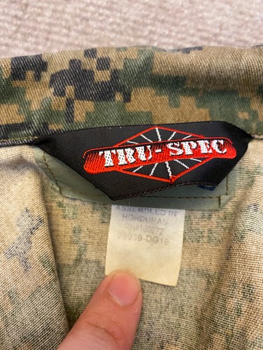 Tru Spec Jacket Mens Small Green Camo vtg Coat Army Tactical Hunting Outdoor - Picture 5 of 11
