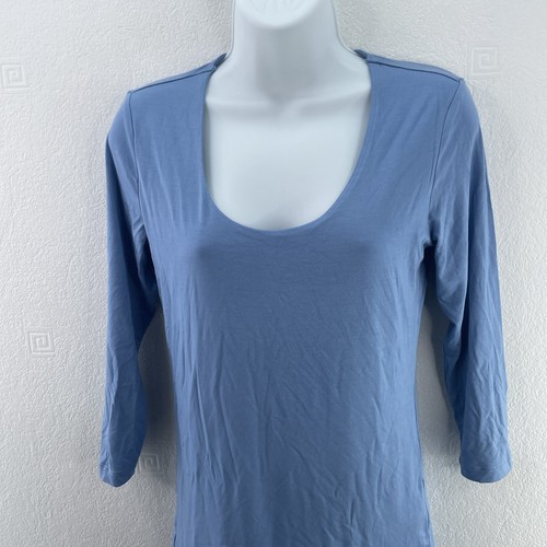 Soyaconcept T-shirt, Longline Half Sleeve Plain Size XS, Blue, RRP £30 - Picture 6 of 17
