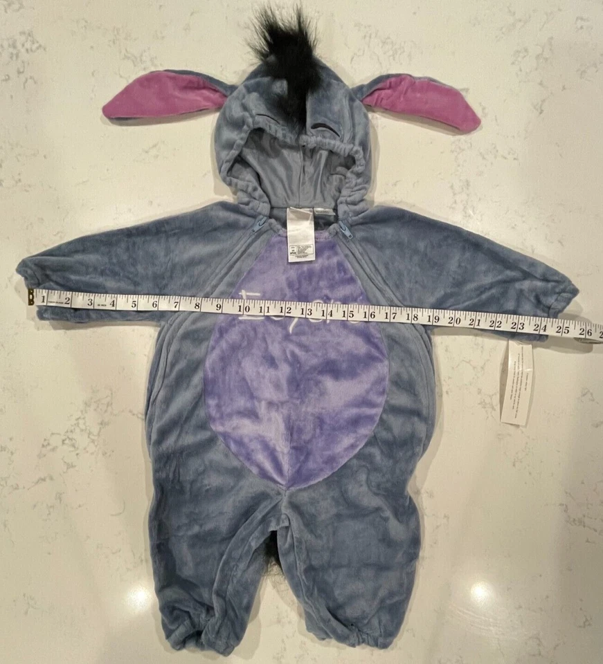 Disney Winnie the Pooh EEYORE Bebé Recién Nacido Disfraz (3-6 meses) Una Pieza TOTALMENTE NUEVO Foto 3 de 4