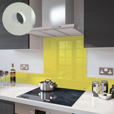 Glass Splashbacks Yellow and Glass Upstands - Made By Premier Range