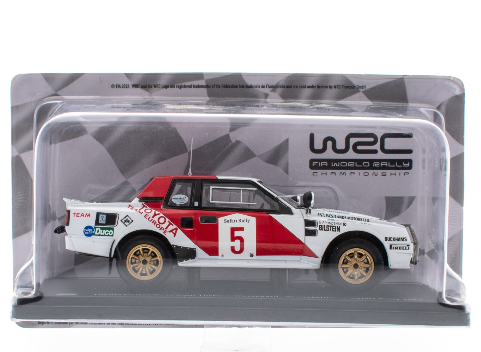 Modèle Réduit 1:24 Toyota Celica Twin Cam Turbo - Safari Rally 1984 - Ixo Salvat - Neuf