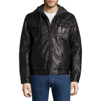 【S size】Levi's TYPE II LEATHER JACKET LEVIS Cafe Racer Mens Genuine Leather Jacket Size S Motorcycle