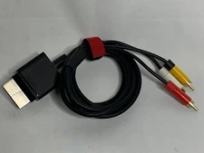 Official Microsoft Xbox 360 Audio Video Composite AV Cable Cord! ~ Authentic!