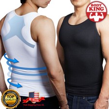 Men Compression Gynecomastia Belly Slimming Waist Trainer Tank Vest Body Shaper