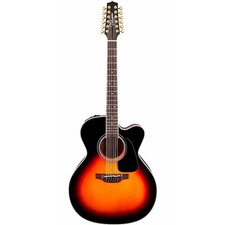 Takamine P6jc-12 Sunburst Jumbo Cutaway 12-string Acoustic P6 Jc + Case B-stock