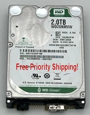Western Digital WD20NMVW-59AV3S2 EBKTJBKB 14 AUG 2014 2T 2TB USB HDD Hard Drive