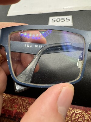 SEE Eyewear 8215 Titanium Sunglasses Frame Blue Made in 