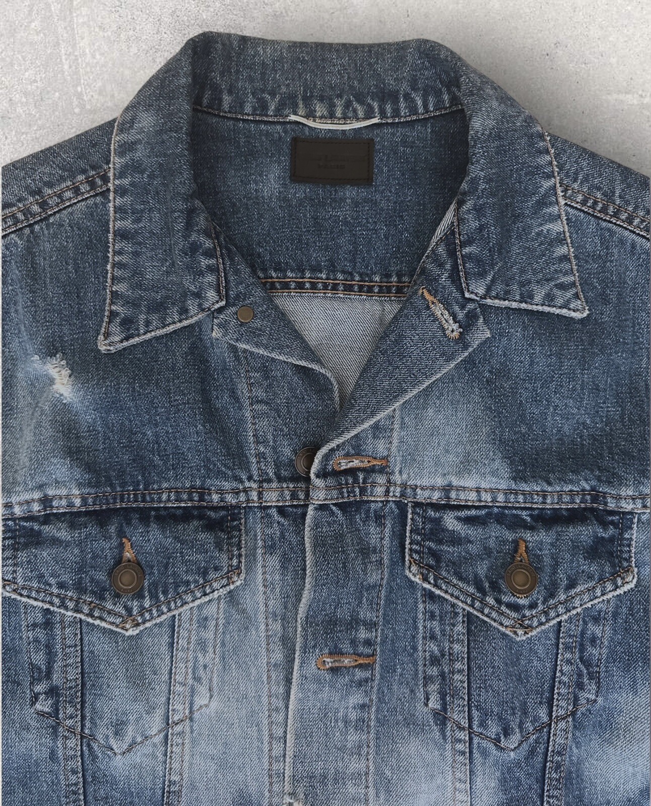 Giacca denim Saint Laurent Sweet Dreams US Uomo L vendita al dettaglio $1975