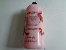 PHILOSOPHY Peppermint Stick SHAMPOO, SHOWER GEL  BUBBLE BATH 32 Oz NO pump ea1
