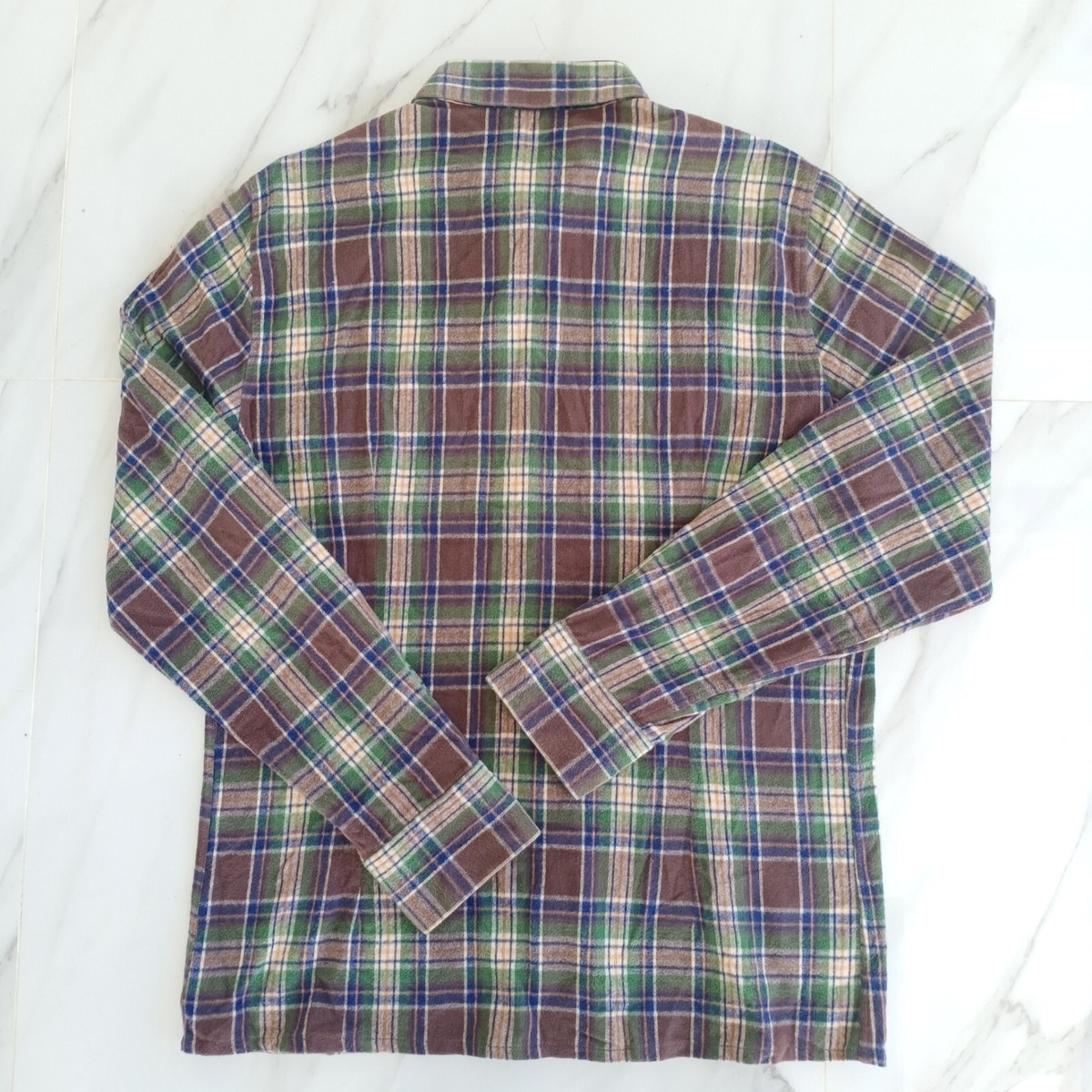 Raf Simons X Sterling Ruby Check Flannel Green Brown Polo T Raf Simons X Sterling Ruby Check Flannel Green Brown Polo T