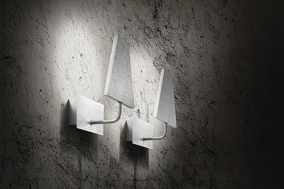 Fabas Luce LED Lampada Parete Gipsy 3112-21-212 Alluminio Argento Salotto Piano - Immagine 2 di 2