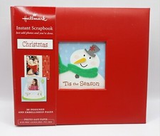 Hallmark Christmas Instant Scrapbook 20 Designed Embellished Pages Stickers 6x6