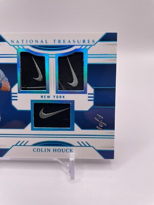 2024 Panini National Treasures Colin Houck #43 1/1 Triple Nike