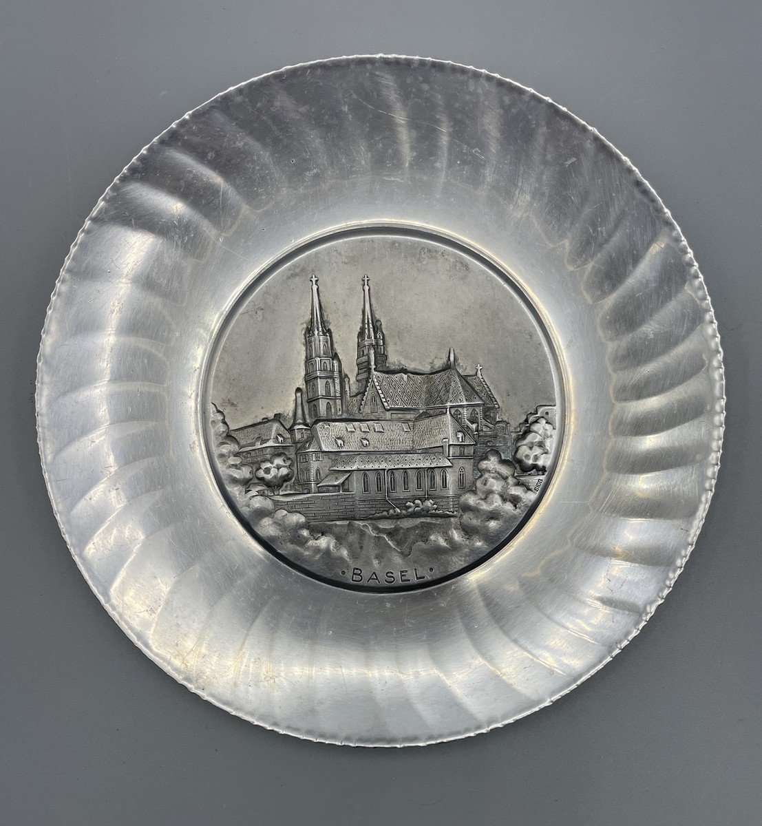 Vintage 7” SIGG SIGAL Basel Hand-Hammered Aluminum Plate