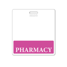 5 Pack - Pharmacy Badge Buddy Oversized Horizontal XL ID Badge Backer