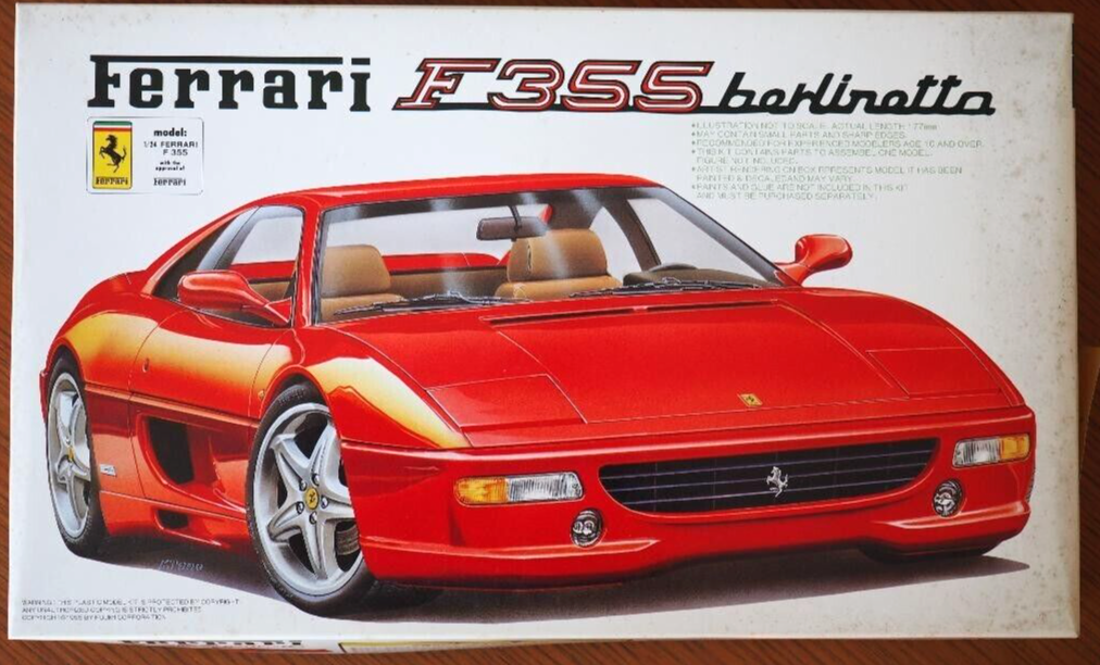 希少未組立 フジミFujimi 1/24 フェラーリ F355 ベルリネッタ Fujimi 1/ 24 Ferrari F355 Berlinetta Sports Car Series Model