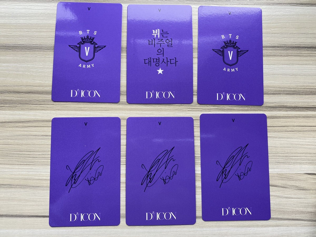 BTS V DICON PHOTOCARD 101 Official Taehyung Photo card Set