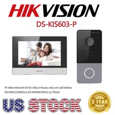 Hikvision IP Video Intercom Kit Doorbell 2MP HD Camera Two-way Audio DS-KIS603-P