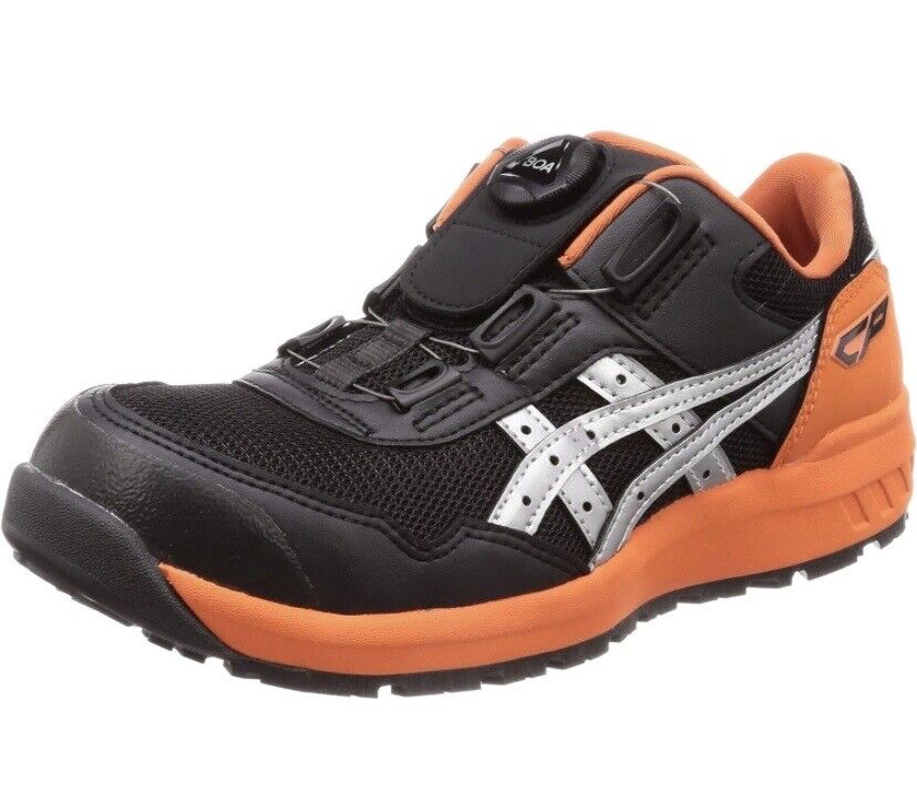 新品未使用 asics WINJOB CP209 BOA 26cm ASICS Winjob CP209 BOA WIDE Black Orange Safety Shoes