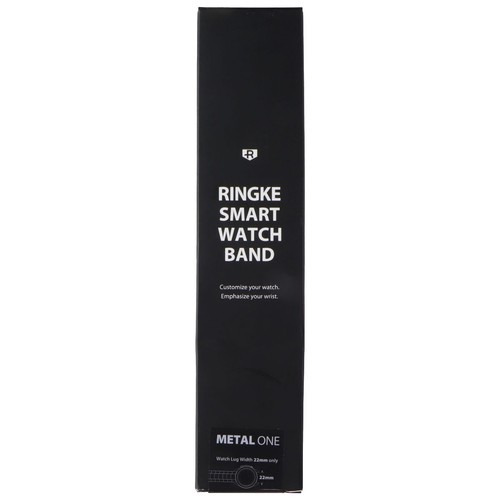 Ringke Métal One Séries Montre Bande pour (22mm) Galaxy Montre Anses - Noir - Photo 3 sur 4