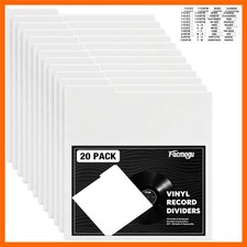 20PCS Vinyl Record Separators, 12" LP Album Record Dividers with Stickers