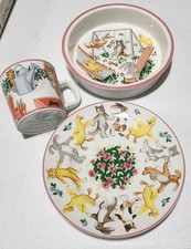 Vintage Tiffany  Co, Playground, Dishes. Cup, Plate, Bowl. 1992, Set 3, Easter