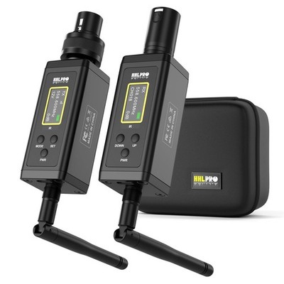 Wireless XLR Transmitter Receiver 48V Phantom Power 470FT Range 5ms Latency